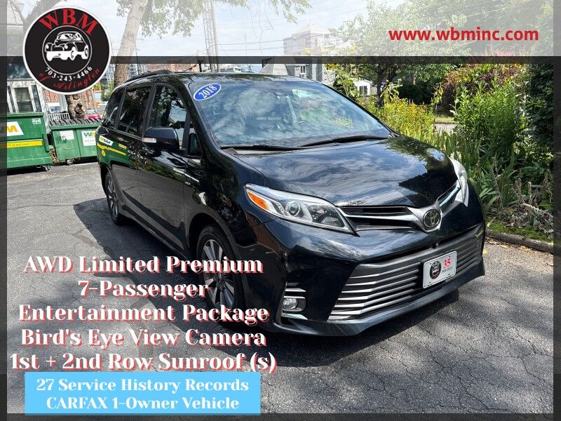 2018 Toyota Sienna Limited Premium AWD 7-Passenger w/ Entertainment Pkg 2018 Toyota Sienna Limited Premium AWD 7-Passenger w/ Entertainment Pkg