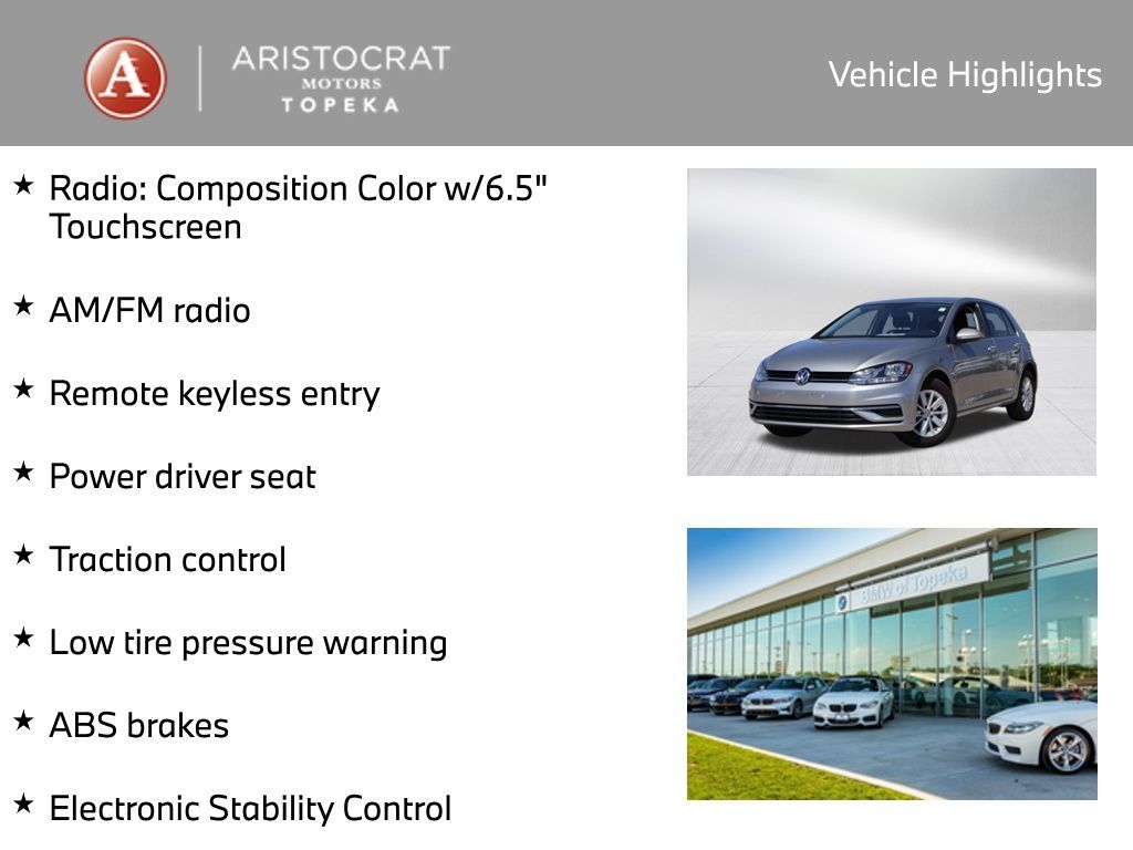 2018 Volkswagen Golf TSI S 4-Door