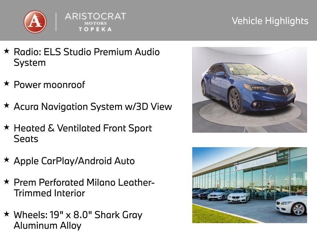 2019 Acura TLX 3.5L Technology Pkg w/A-Spec Pkg San Clemente CA