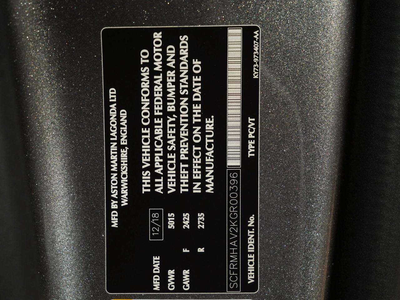 2019 Aston Martin DBS Superleggera Superleggera Lawrence KS