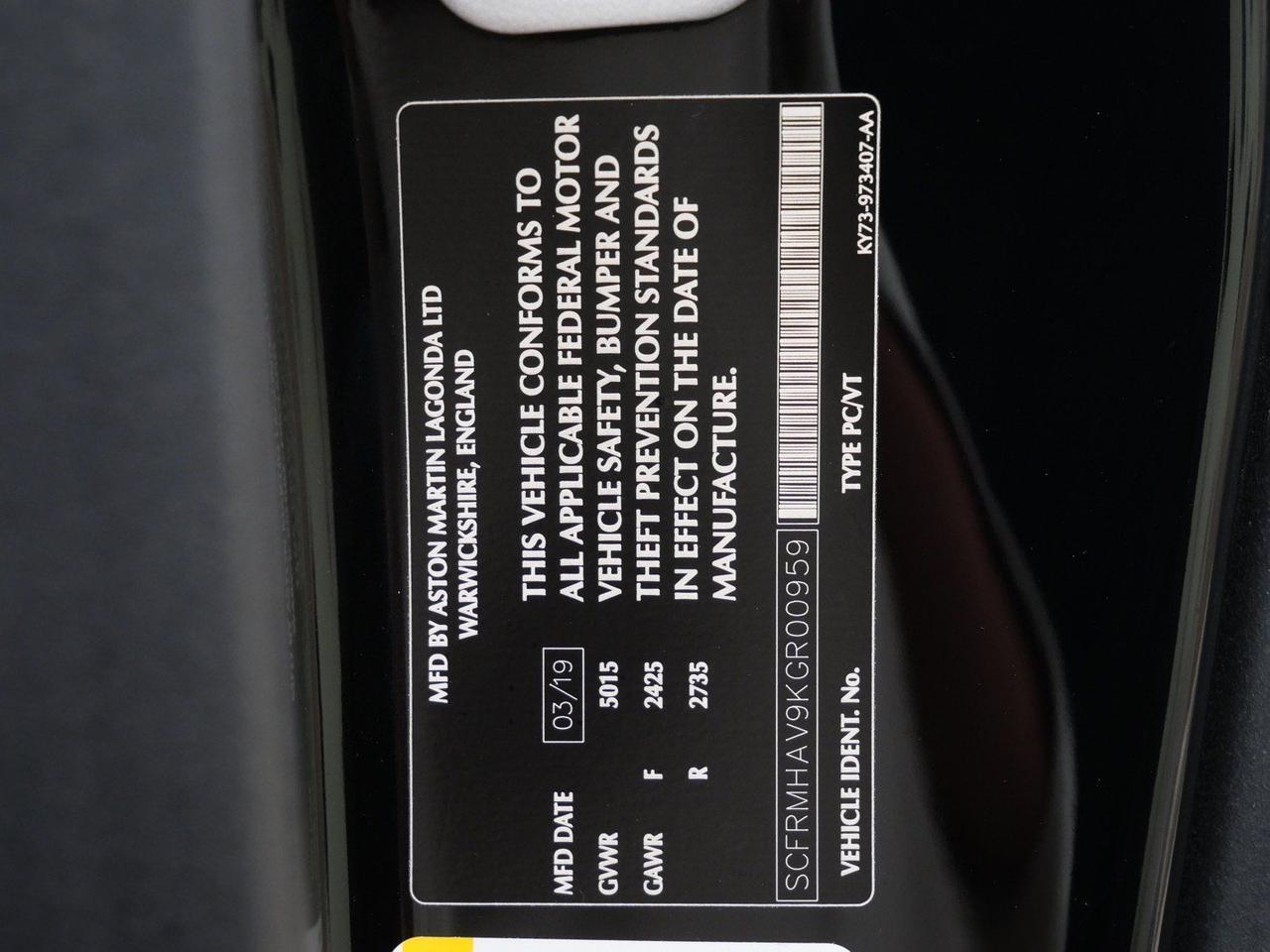 2019 Aston Martin DBS Superleggera Superleggera Lawrence KS