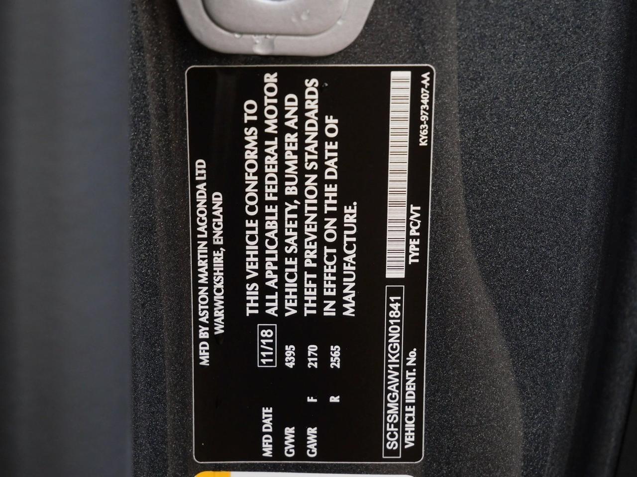 2019 Aston Martin Vantage Lawrence KS