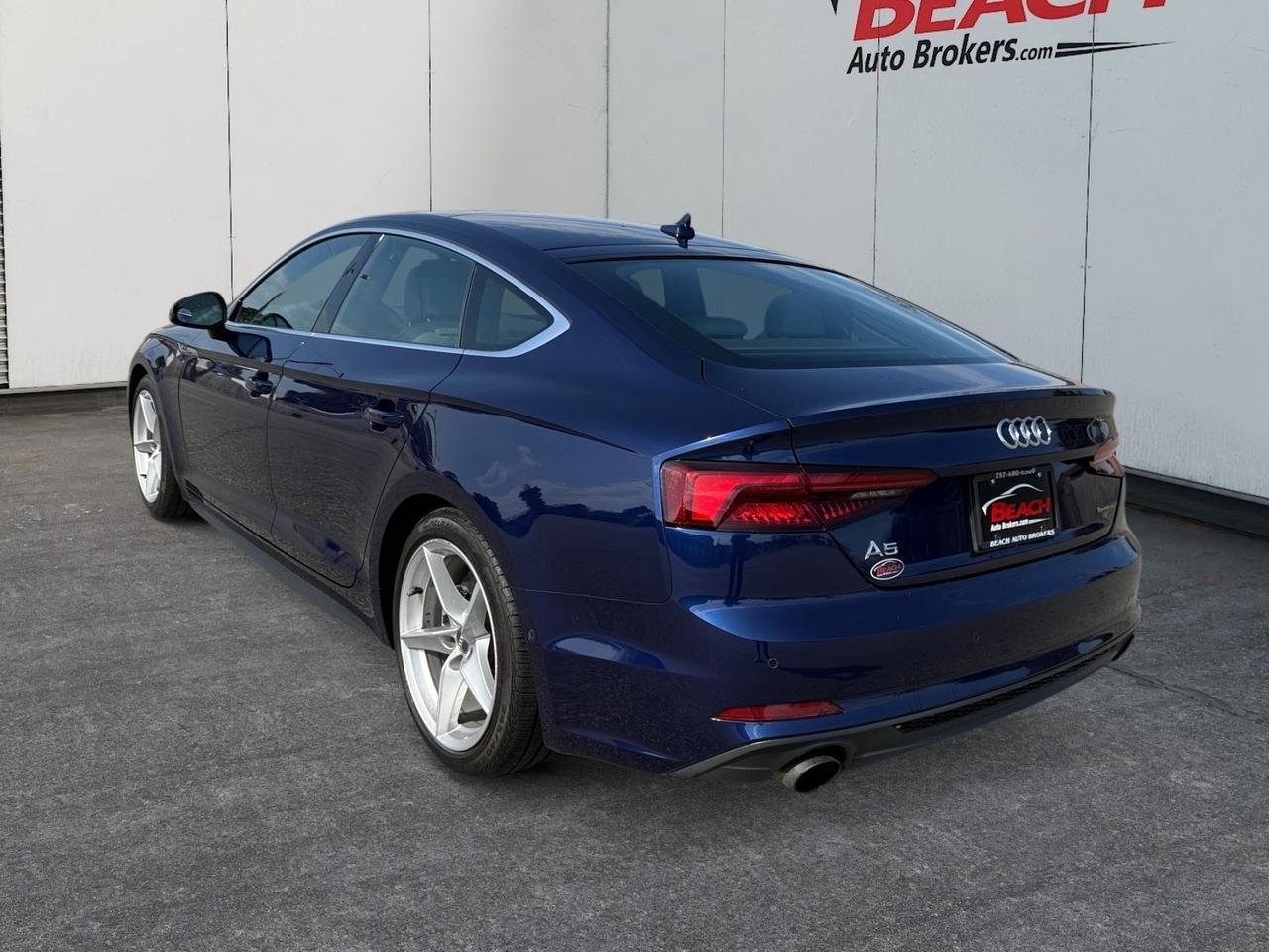 2019 Audi A5 Sportback Prestige, HEATED/VENTILATED SEATS, HEATED REAR SEATS, APPLE CARPLAY/ANDROID AUTO, SUNROOF, UNIVERSAL GARAGE DOOR OPENER, HOTSPOT, REMOTE KEYLESS ENTRY, POWER MIRRORS, BANG & ULUFSEN SPEAKERS, BLUETOOTH, ONLY 1 OWNER! Norfolk VA 2019 Audi A5 Sportback Prestige, HEATED/VENTILATED SEATS, HEATED REAR SEATS, APPLE CARPLAY/ANDROID AUTO, SUNROOF, UNIVERSAL GARAGE DOOR OPENER, HOTSPOT, REMOTE KEYLESS ENTRY, POWER MIRRORS, BANG & ULUFSEN SPEAKERS, BLUETOOTH, ONLY 1 OWNER! Norfolk VA