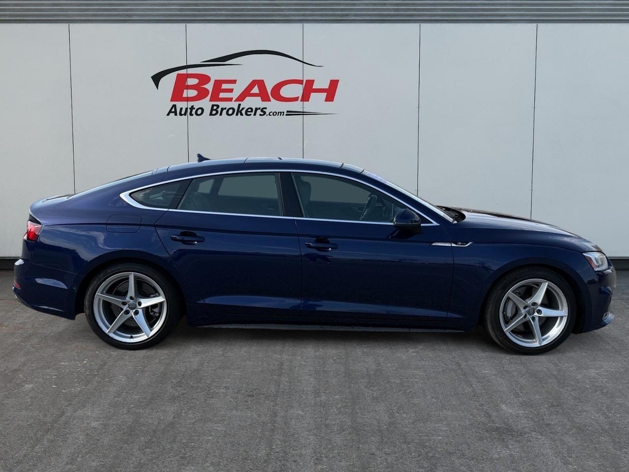 2019 Audi A5 Sportback Prestige, HEATED/VENTILATED SEATS, HEATED REAR SEATS, APPLE CARPLAY/ANDROID AUTO, SUNROOF, UNIVERSAL GARAGE DOOR OPENER, HOTSPOT, REMOTE KEYLESS ENTRY, POWER MIRRORS, BANG & ULUFSEN SPEAKERS, BLUETOOTH, ONLY 1 OWNER! Norfolk VA 2019 Audi A5 Sportback Prestige, HEATED/VENTILATED SEATS, HEATED REAR SEATS, APPLE CARPLAY/ANDROID AUTO, SUNROOF, UNIVERSAL GARAGE DOOR OPENER, HOTSPOT, REMOTE KEYLESS ENTRY, POWER MIRRORS, BANG & ULUFSEN SPEAKERS, BLUETOOTH, ONLY 1 OWNER! Norfolk VA