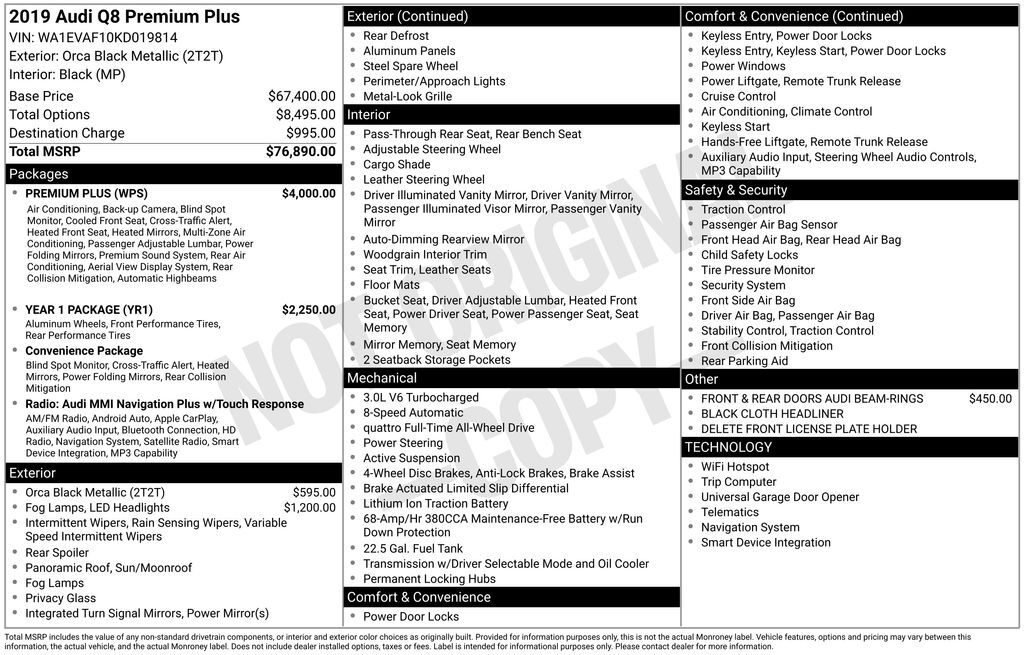 2019 Audi Q8 3.0T Premium Plus Lakeland FL