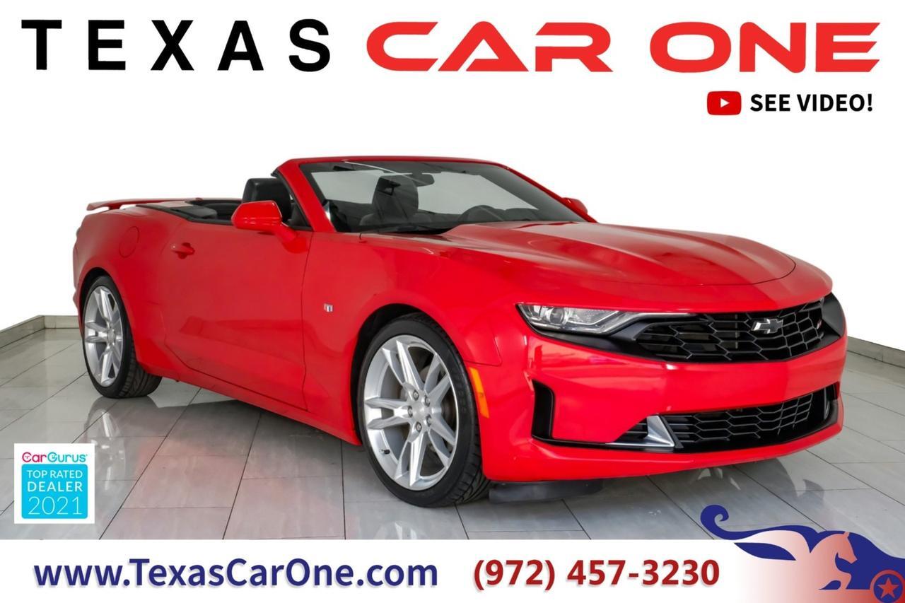 2019 Chevrolet Camaro Convertible 2LT AUTOMATIC LEATHER HEATED AND COOLED SEATS REAR CAMERA KEYLESS START PADDLE SHIFTERS Carrollton TX 2019 Chevrolet Camaro Convertible 2LT AUTOMATIC LEATHER HEATED AND COOLED SEATS REAR CAMERA KEYLESS START PADDLE SHIFTERS Carrollton TX