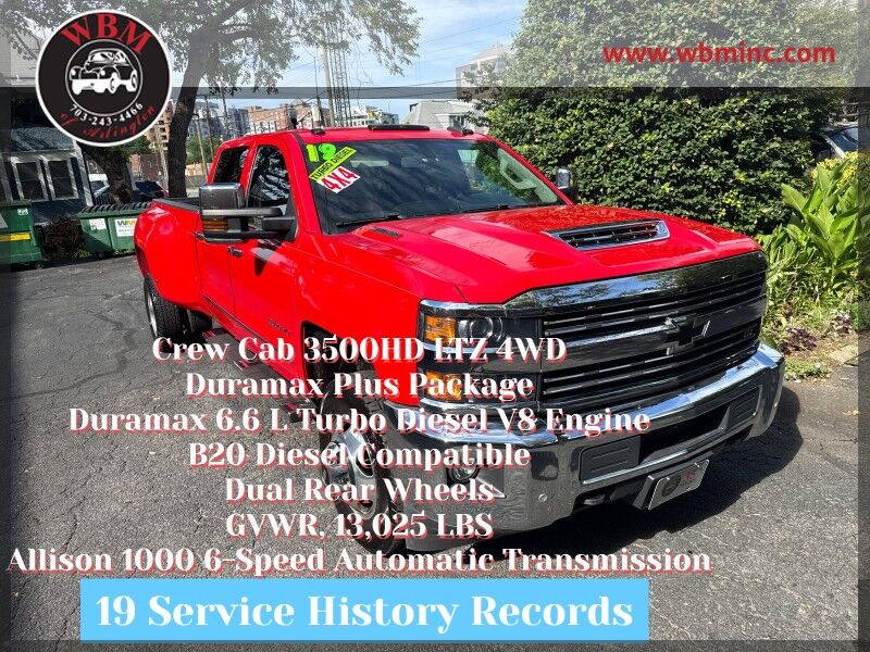 2019 Chevrolet Silverado 3500HD LTZ Crew Cab LB DRW 4WD w/ Duramax Plus Package 2019 Chevrolet Silverado 3500HD LTZ Crew Cab LB DRW 4WD w/ Duramax Plus Package