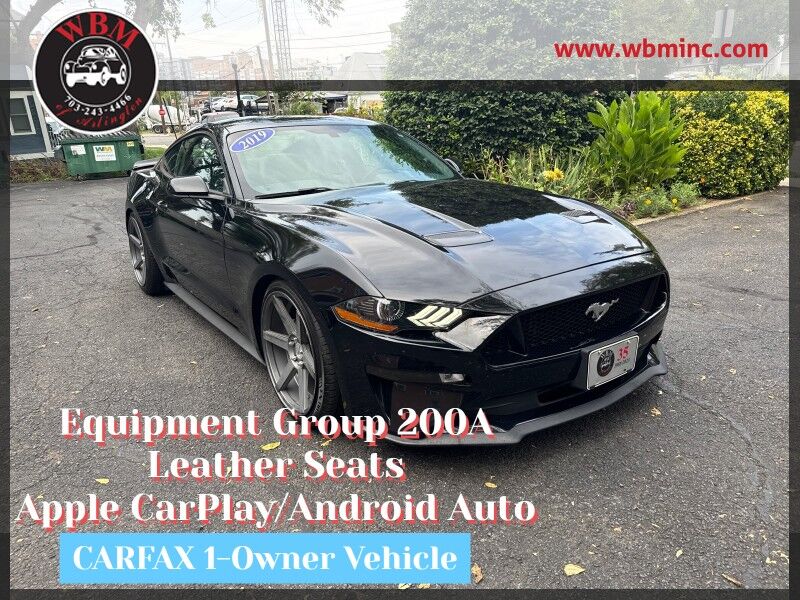 2019 Ford Mustang EcoBoost Premium Coupe RWD 2019 Ford Mustang EcoBoost Premium Coupe RWD
