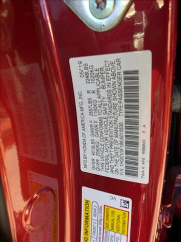 2019 Honda Accord Hybrid Roseville CA