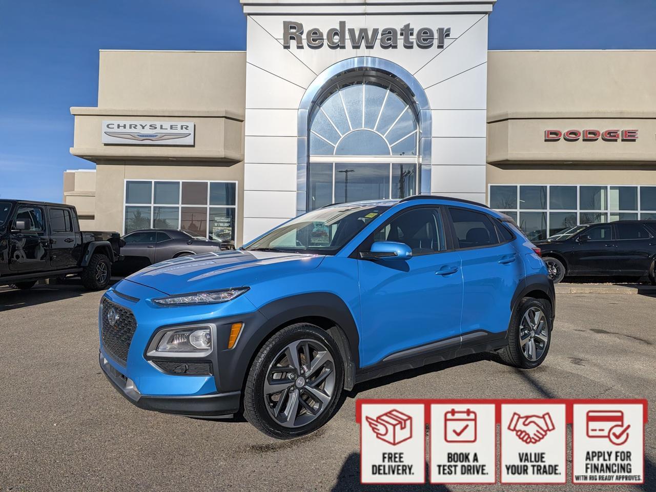 2019 Hyundai Kona Ultimate AWD | Low KMs | Premium Leather | Power Sunroof | HUD | NAV | 8IN Touchscreen Redwater AB 2019 Hyundai Kona Ultimate AWD | Low KMs | Premium Leather | Power Sunroof | HUD | NAV | 8IN Touchscreen Redwater AB
