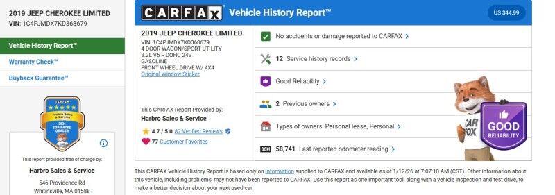 2019 Jeep Cherokee Limited - LEATHER - SUNROOF - V6 Whitinsville MA 2019 Jeep Cherokee Limited - LEATHER - SUNROOF - V6 Whitinsville MA