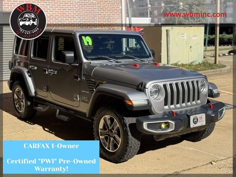 2019 Jeep Wrangler Unlimited Sahara 4WD 2019 Jeep Wrangler Unlimited Sahara 4WD
