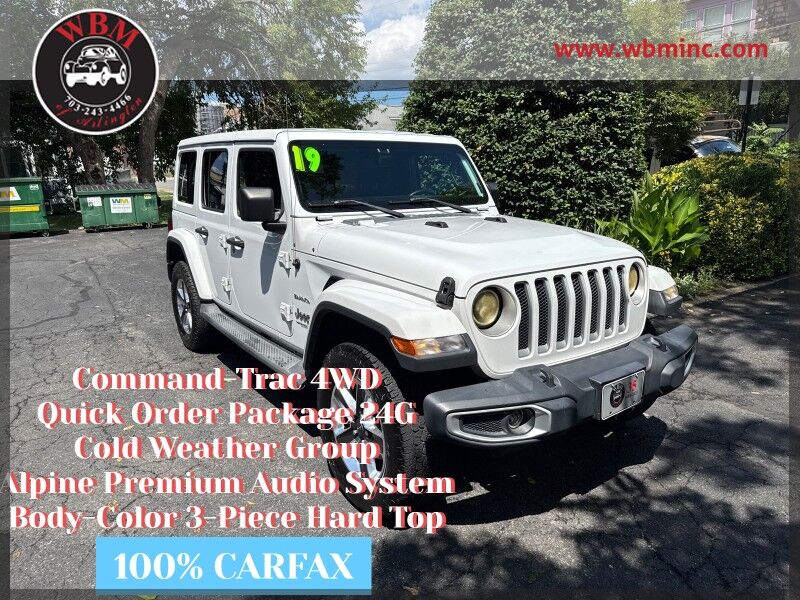 2019 Jeep Wrangler Unlimited Sahara AWD/4WD w/ 8.4 Radio & Premium Auto Group 2019 Jeep Wrangler Unlimited Sahara AWD/4WD w/ 8.4 Radio & Premium Auto Group