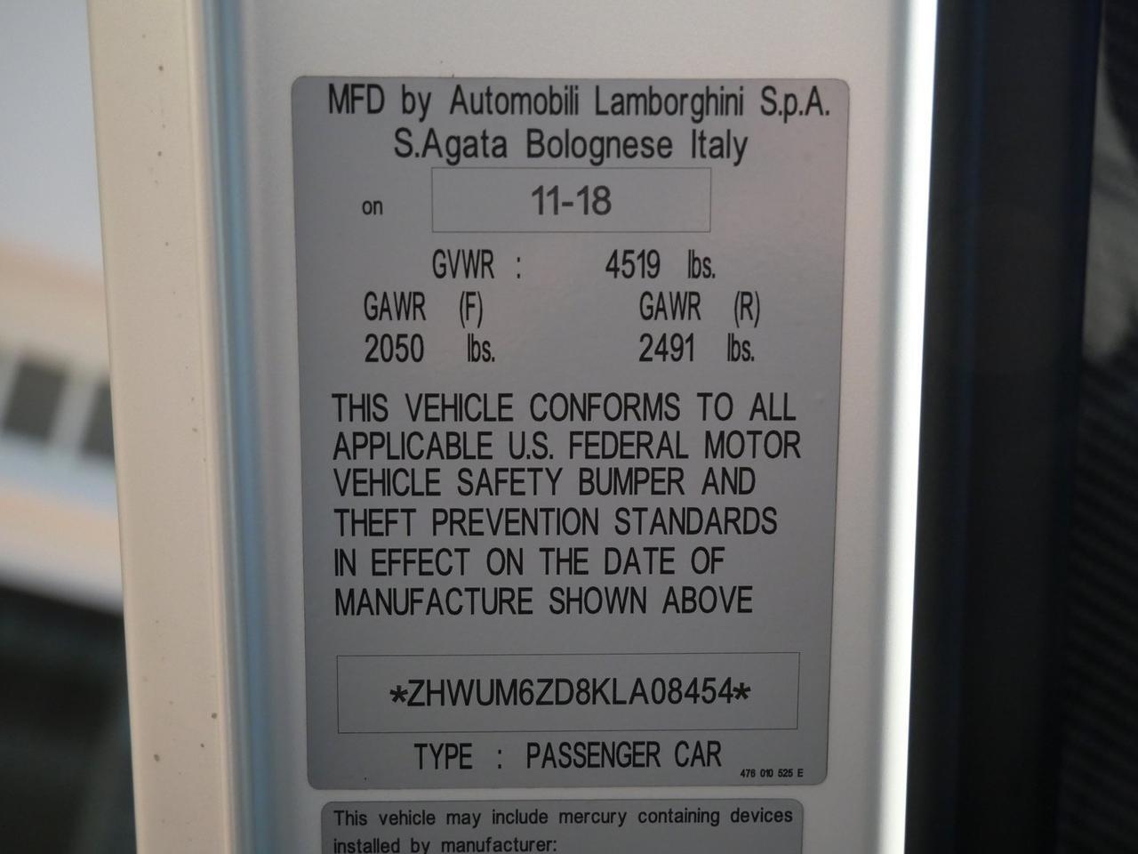 2019 Lamborghini Aventador SVJ Base Base Lawrence KS