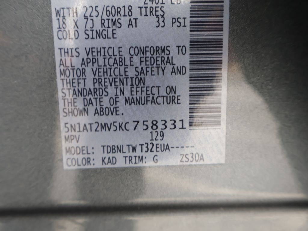 2019 Nissan Rogue SV