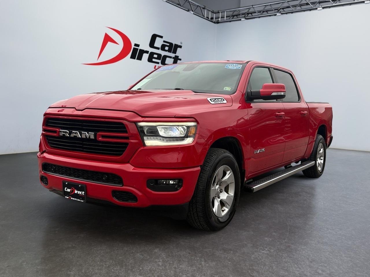 2019 Ram 1500 Big Horn/Lone Star, BED LINER, RUNNING BOARDS, REAR POWER SLIDING WINDOW, HEATED STEERING WHEEL & SEATS, BACKUP CAMERA WITH PARKING SENSORS, APPLE CARPLAY/ANDROID AUTO, CLEAN CARFAX, DRIVE THIS RAM ON THE ROAD! Virginia Beach VA 2019 Ram 1500 Big Horn/Lone Star, BED LINER, RUNNING BOARDS, REAR POWER SLIDING WINDOW, HEATED STEERING WHEEL & SEATS, BACKUP CAMERA WITH PARKING SENSORS, APPLE CARPLAY/ANDROID AUTO, CLEAN CARFAX, DRIVE THIS RAM ON THE ROAD! Virginia Beach VA