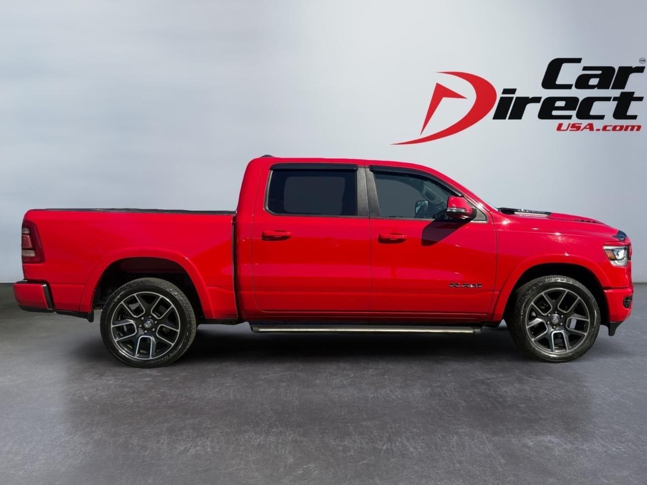 2019 Ram 1500 Laramie, POWER RELEASE TAILGATE, RUNNING BOARDS, PANORAMIC MOONROOF, HEATED & VENTILATED SEATS, BACKUP CAMERA, PARKING SENSORS, BLIND SPOT ALERT, PRE COLLISION WARNING, REMOTE START, APPLE CARPLAY/ANDROID AUTO, ONLY 83K MILES, RIDE HOT RED ON THE ROA Virginia Beach VA 2019 Ram 1500 Laramie, POWER RELEASE TAILGATE, RUNNING BOARDS, PANORAMIC MOONROOF, HEATED & VENTILATED SEATS, BACKUP CAMERA, PARKING SENSORS, BLIND SPOT ALERT, PRE COLLISION WARNING, REMOTE START, APPLE CARPLAY/ANDROID AUTO, ONLY 83K MILES, RIDE HOT RED ON THE ROA Virginia Beach VA