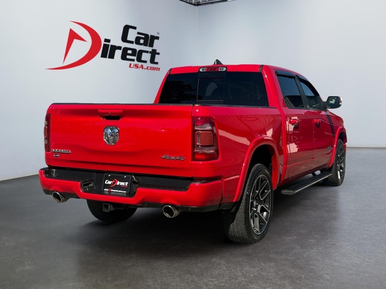 2019 Ram 1500 Laramie, POWER RELEASE TAILGATE, RUNNING BOARDS, PANORAMIC MOONROOF, HEATED & VENTILATED SEATS, BACKUP CAMERA, PARKING SENSORS, BLIND SPOT ALERT, PRE COLLISION WARNING, REMOTE START, APPLE CARPLAY/ANDROID AUTO, ONLY 83K MILES, RIDE HOT RED ON THE ROA Virginia Beach VA 2019 Ram 1500 Laramie, POWER RELEASE TAILGATE, RUNNING BOARDS, PANORAMIC MOONROOF, HEATED & VENTILATED SEATS, BACKUP CAMERA, PARKING SENSORS, BLIND SPOT ALERT, PRE COLLISION WARNING, REMOTE START, APPLE CARPLAY/ANDROID AUTO, ONLY 83K MILES, RIDE HOT RED ON THE ROA Virginia Beach VA