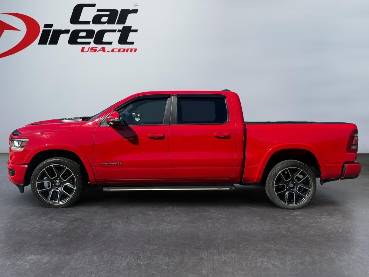 2019 Ram 1500 Laramie, POWER RELEASE TAILGATE, RUNNING BOARDS, PANORAMIC MOONROOF, HEATED & VENTILATED SEATS, BACKUP CAMERA, PARKING SENSORS, BLIND SPOT ALERT, PRE COLLISION WARNING, REMOTE START, APPLE CARPLAY/ANDROID AUTO, ONLY 83K MILES, RIDE HOT RED ON THE ROA Virginia Beach VA 2019 Ram 1500 Laramie, POWER RELEASE TAILGATE, RUNNING BOARDS, PANORAMIC MOONROOF, HEATED & VENTILATED SEATS, BACKUP CAMERA, PARKING SENSORS, BLIND SPOT ALERT, PRE COLLISION WARNING, REMOTE START, APPLE CARPLAY/ANDROID AUTO, ONLY 83K MILES, RIDE HOT RED ON THE ROA Virginia Beach VA