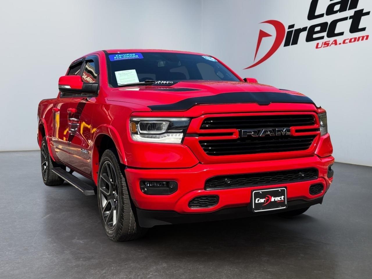 2019 Ram 1500 Laramie, POWER RELEASE TAILGATE, RUNNING BOARDS, PANORAMIC MOONROOF, HEATED & VENTILATED SEATS, BACKUP CAMERA, PARKING SENSORS, BLIND SPOT ALERT, PRE COLLISION WARNING, REMOTE START, APPLE CARPLAY/ANDROID AUTO, ONLY 83K MILES, RIDE HOT RED ON THE ROA Virginia Beach VA 2019 Ram 1500 Laramie, POWER RELEASE TAILGATE, RUNNING BOARDS, PANORAMIC MOONROOF, HEATED & VENTILATED SEATS, BACKUP CAMERA, PARKING SENSORS, BLIND SPOT ALERT, PRE COLLISION WARNING, REMOTE START, APPLE CARPLAY/ANDROID AUTO, ONLY 83K MILES, RIDE HOT RED ON THE ROA Virginia Beach VA