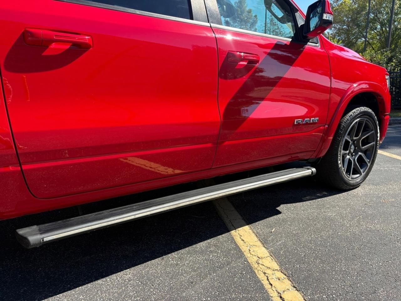 2019 Ram 1500 Laramie, POWER RELEASE TAILGATE, RUNNING BOARDS, PANORAMIC MOONROOF, HEATED & VENTILATED SEATS, BACKUP CAMERA, PARKING SENSORS, BLIND SPOT ALERT, PRE COLLISION WARNING, REMOTE START, APPLE CARPLAY/ANDROID AUTO, ONLY 83K MILES, RIDE HOT RED ON THE ROA Virginia Beach VA 2019 Ram 1500 Laramie, POWER RELEASE TAILGATE, RUNNING BOARDS, PANORAMIC MOONROOF, HEATED & VENTILATED SEATS, BACKUP CAMERA, PARKING SENSORS, BLIND SPOT ALERT, PRE COLLISION WARNING, REMOTE START, APPLE CARPLAY/ANDROID AUTO, ONLY 83K MILES, RIDE HOT RED ON THE ROA Virginia Beach VA