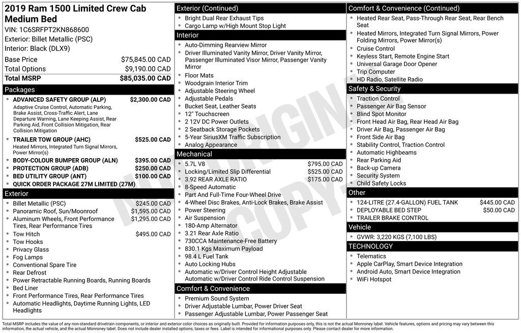 2019 Ram 1500 Limited Lakeland FL
