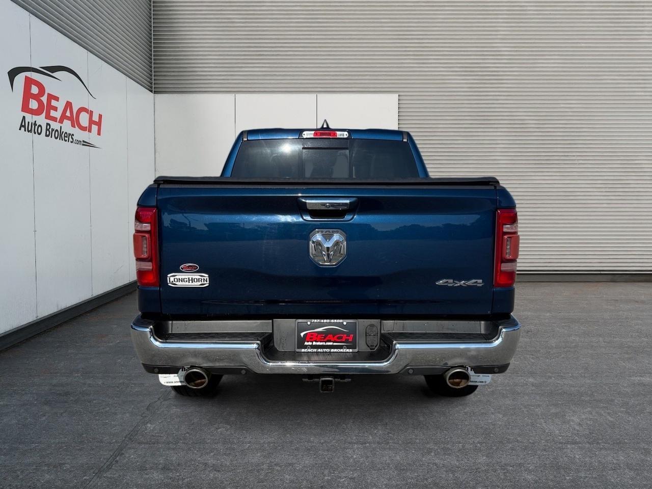 2019 Ram 1500 Longhorn, HEATED/VENTILATED SEATS, HEATED REAR SEATS, MOONROOF, APPLE CARPLAY/ANDROID AUTO, BACKUP CAMERA, NAVIGATION, POWER SLIDING REAR WINDOW, TOW PACKAGE, TOW HOOKS, BED LINER, CLEAN CARFAX, ONLY 1 OWNER! Norfolk VA 2019 Ram 1500 Longhorn, HEATED/VENTILATED SEATS, HEATED REAR SEATS, MOONROOF, APPLE CARPLAY/ANDROID AUTO, BACKUP CAMERA, NAVIGATION, POWER SLIDING REAR WINDOW, TOW PACKAGE, TOW HOOKS, BED LINER, CLEAN CARFAX, ONLY 1 OWNER! Norfolk VA
