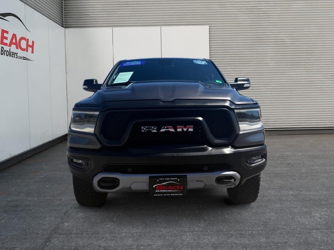 2019 Ram 1500 Rebel, HEATED SEATS, HEATED STEERING WHEEL, BACKUP CAMERA, UNIVERSAL GARAGE DOOR OPENER, RUNNING BOARDS, POWER SLIDING REAR WINDOW, REMOTE START, TONNEAU COVER, APPLE CARPLAY/ANDROID AUTO, RAMBOXES, CLEAN CARFAX! Norfolk VA 2019 Ram 1500 Rebel, HEATED SEATS, HEATED STEERING WHEEL, BACKUP CAMERA, UNIVERSAL GARAGE DOOR OPENER, RUNNING BOARDS, POWER SLIDING REAR WINDOW, REMOTE START, TONNEAU COVER, APPLE CARPLAY/ANDROID AUTO, RAMBOXES, CLEAN CARFAX! Norfolk VA