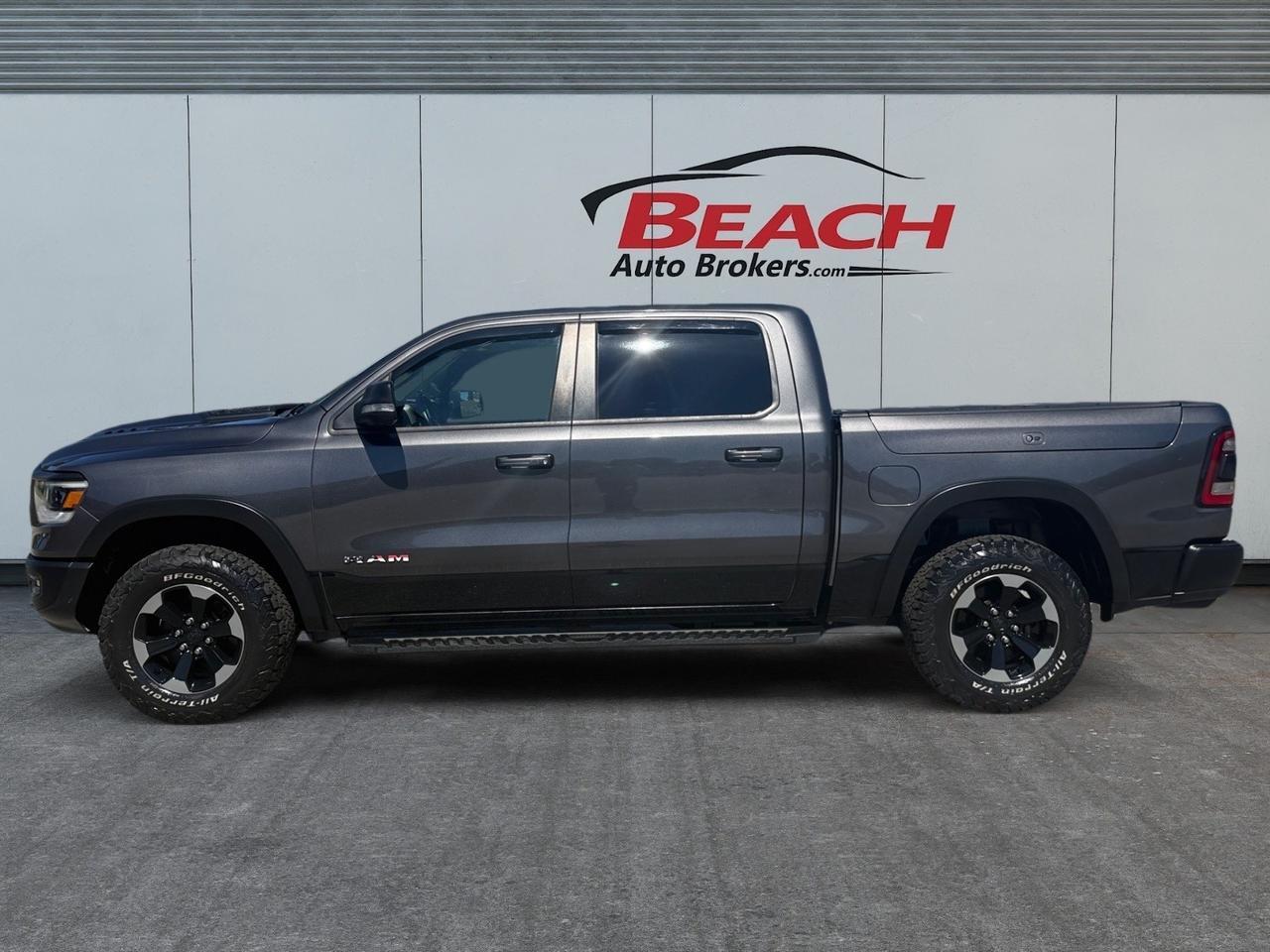 2019 Ram 1500 Rebel, HEATED SEATS, HEATED STEERING WHEEL, BACKUP CAMERA, UNIVERSAL GARAGE DOOR OPENER, RUNNING BOARDS, POWER SLIDING REAR WINDOW, REMOTE START, TONNEAU COVER, APPLE CARPLAY/ANDROID AUTO, RAMBOXES, CLEAN CARFAX! Norfolk VA 2019 Ram 1500 Rebel, HEATED SEATS, HEATED STEERING WHEEL, BACKUP CAMERA, UNIVERSAL GARAGE DOOR OPENER, RUNNING BOARDS, POWER SLIDING REAR WINDOW, REMOTE START, TONNEAU COVER, APPLE CARPLAY/ANDROID AUTO, RAMBOXES, CLEAN CARFAX! Norfolk VA