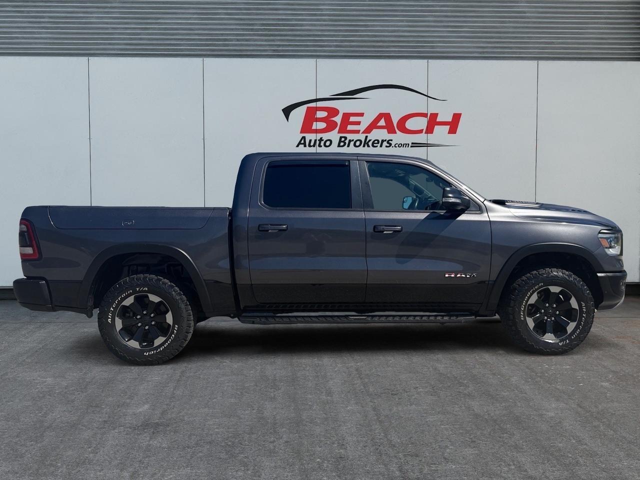 2019 Ram 1500 Rebel, HEATED SEATS, HEATED STEERING WHEEL, BACKUP CAMERA, UNIVERSAL GARAGE DOOR OPENER, RUNNING BOARDS, POWER SLIDING REAR WINDOW, REMOTE START, TONNEAU COVER, APPLE CARPLAY/ANDROID AUTO, RAMBOXES, CLEAN CARFAX! Norfolk VA 2019 Ram 1500 Rebel, HEATED SEATS, HEATED STEERING WHEEL, BACKUP CAMERA, UNIVERSAL GARAGE DOOR OPENER, RUNNING BOARDS, POWER SLIDING REAR WINDOW, REMOTE START, TONNEAU COVER, APPLE CARPLAY/ANDROID AUTO, RAMBOXES, CLEAN CARFAX! Norfolk VA