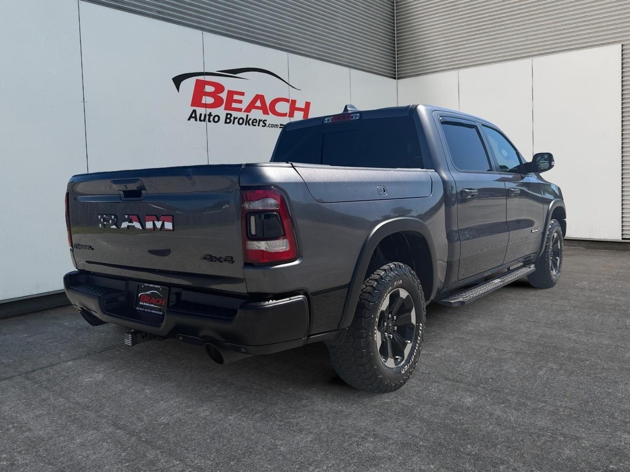 2019 Ram 1500 Rebel, HEATED SEATS, HEATED STEERING WHEEL, BACKUP CAMERA, UNIVERSAL GARAGE DOOR OPENER, RUNNING BOARDS, POWER SLIDING REAR WINDOW, REMOTE START, TONNEAU COVER, APPLE CARPLAY/ANDROID AUTO, RAMBOXES, CLEAN CARFAX! Norfolk VA 2019 Ram 1500 Rebel, HEATED SEATS, HEATED STEERING WHEEL, BACKUP CAMERA, UNIVERSAL GARAGE DOOR OPENER, RUNNING BOARDS, POWER SLIDING REAR WINDOW, REMOTE START, TONNEAU COVER, APPLE CARPLAY/ANDROID AUTO, RAMBOXES, CLEAN CARFAX! Norfolk VA