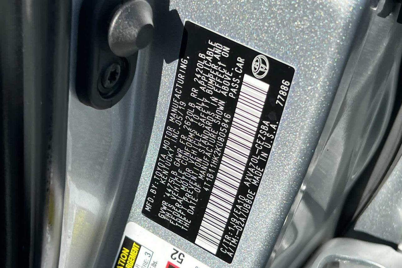 2019 Toyota Camry SE Roseville CA