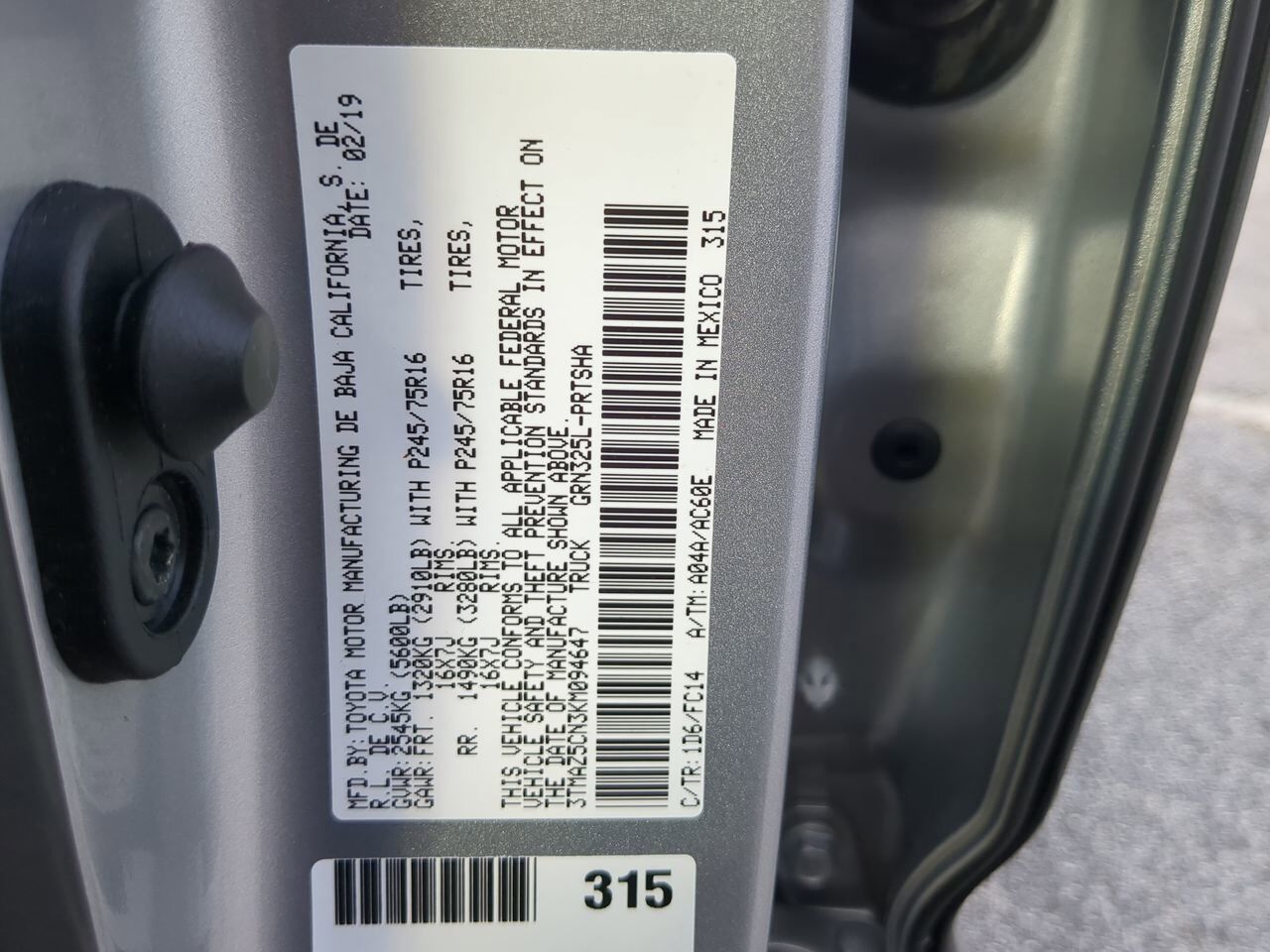 2019 Toyota Tacoma 2WD SR5 Appleton WI
