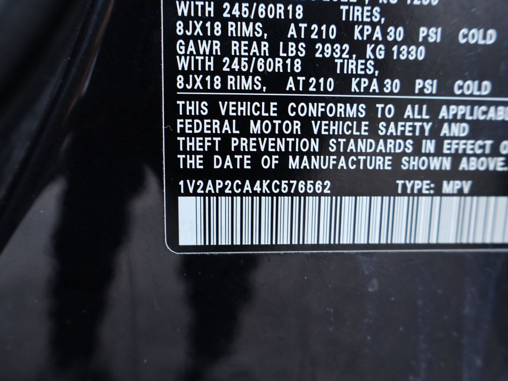 2019 Volkswagen Atlas 2.0T S