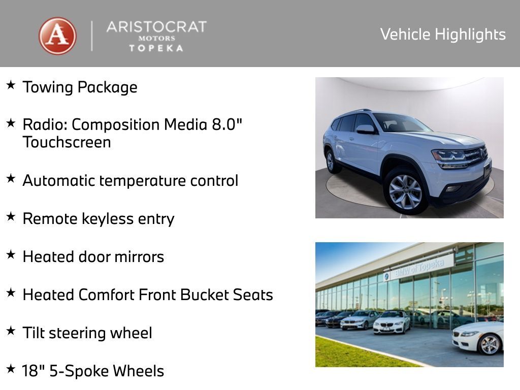 2019 Volkswagen Atlas 3.6L V6 SE