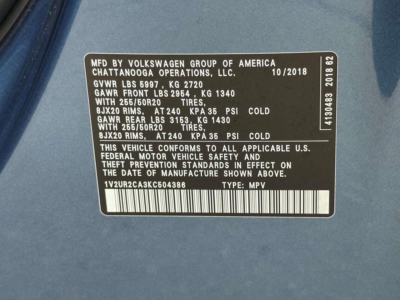 2019 Volkswagen Atlas 3.6L V6 SE w/Technology Woodbridge VA