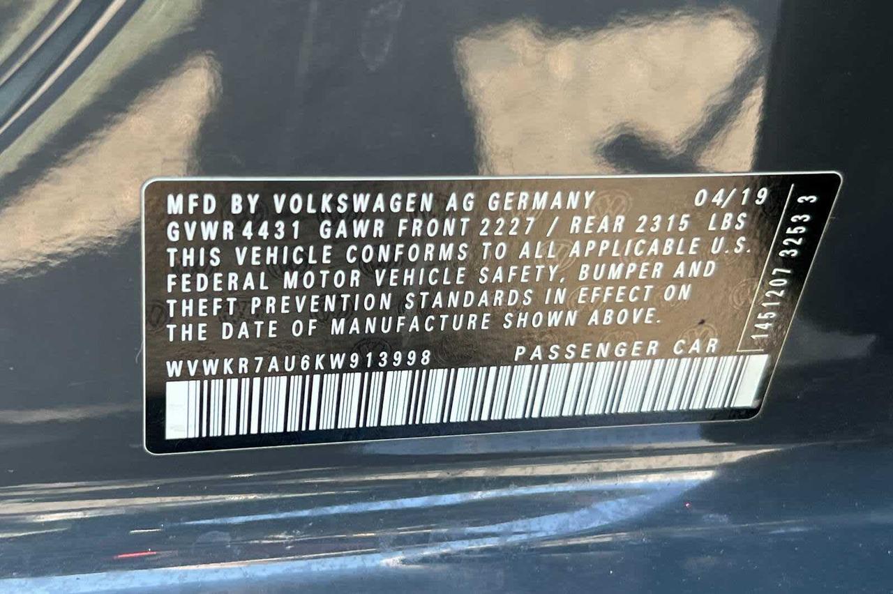 2019 Volkswagen e-Golf SE Roseville CA