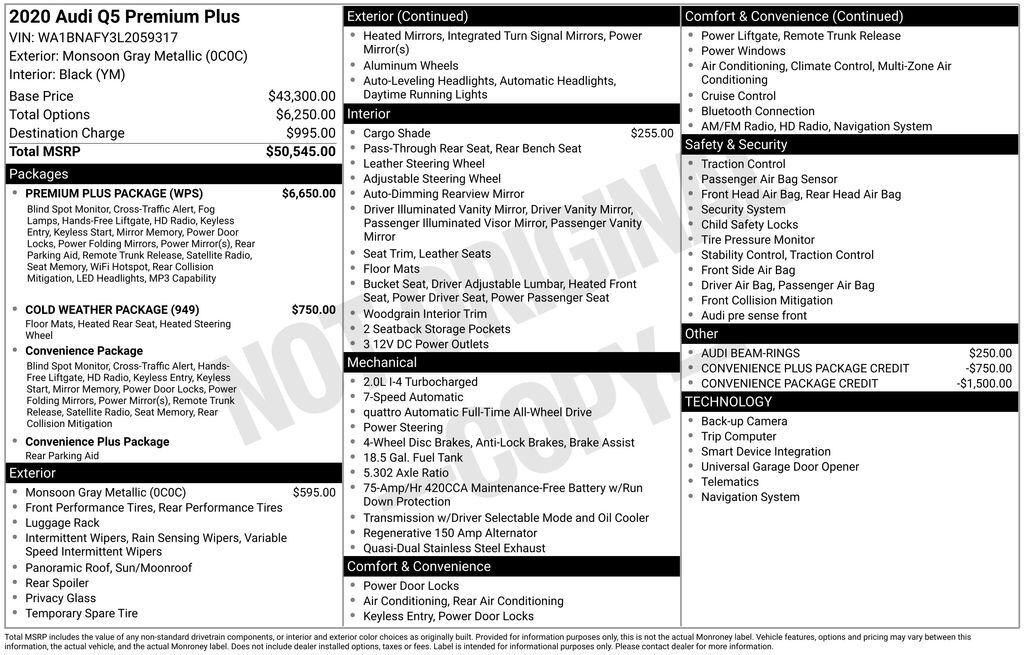 2020 Audi Q5 45 Premium Plus Lakeland FL