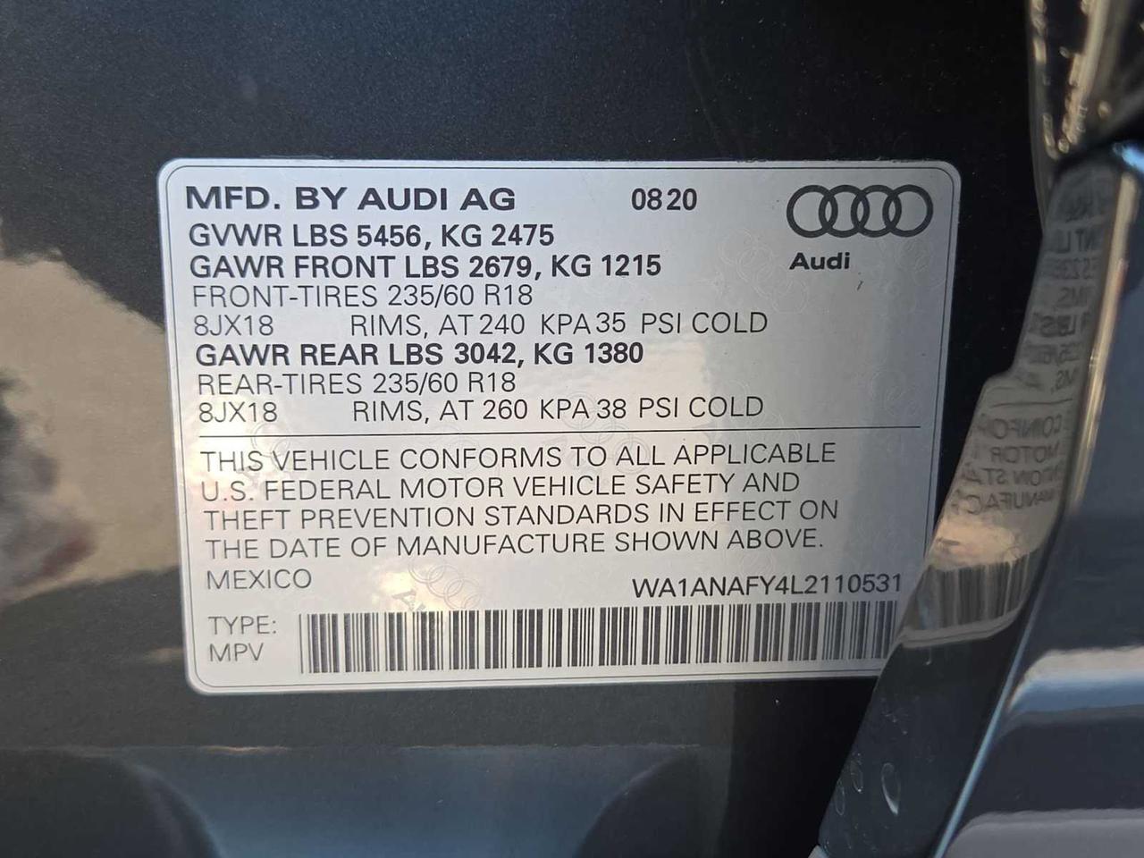 2020 Audi Q5 Premium Irving TX