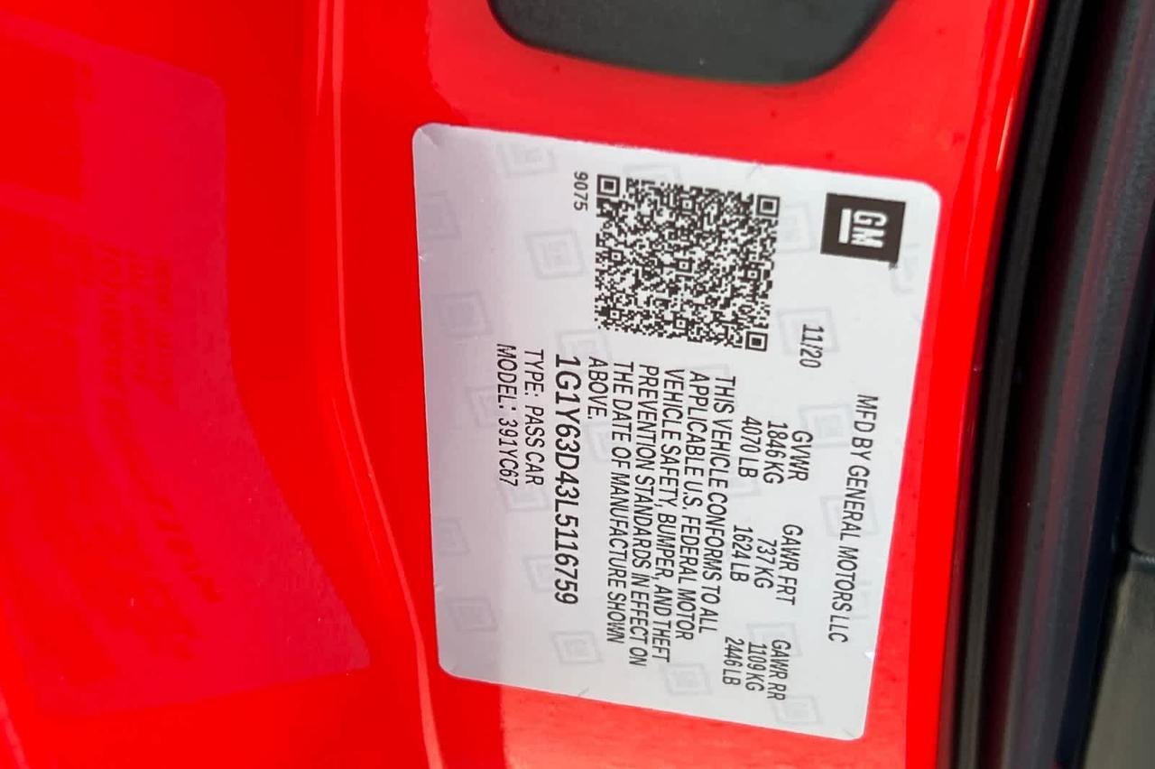2020 Chevrolet Corvette 1LT Roseville CA
