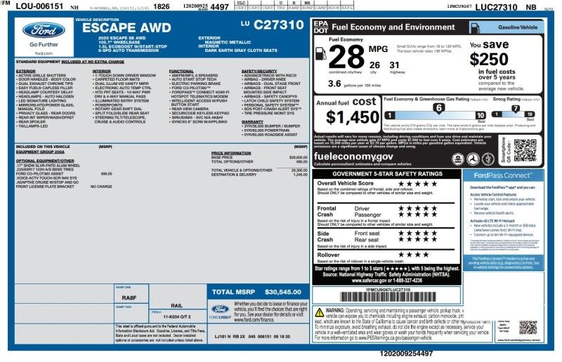2020 Ford Escape SE Whitinsville MA 2020 Ford Escape SE Whitinsville MA