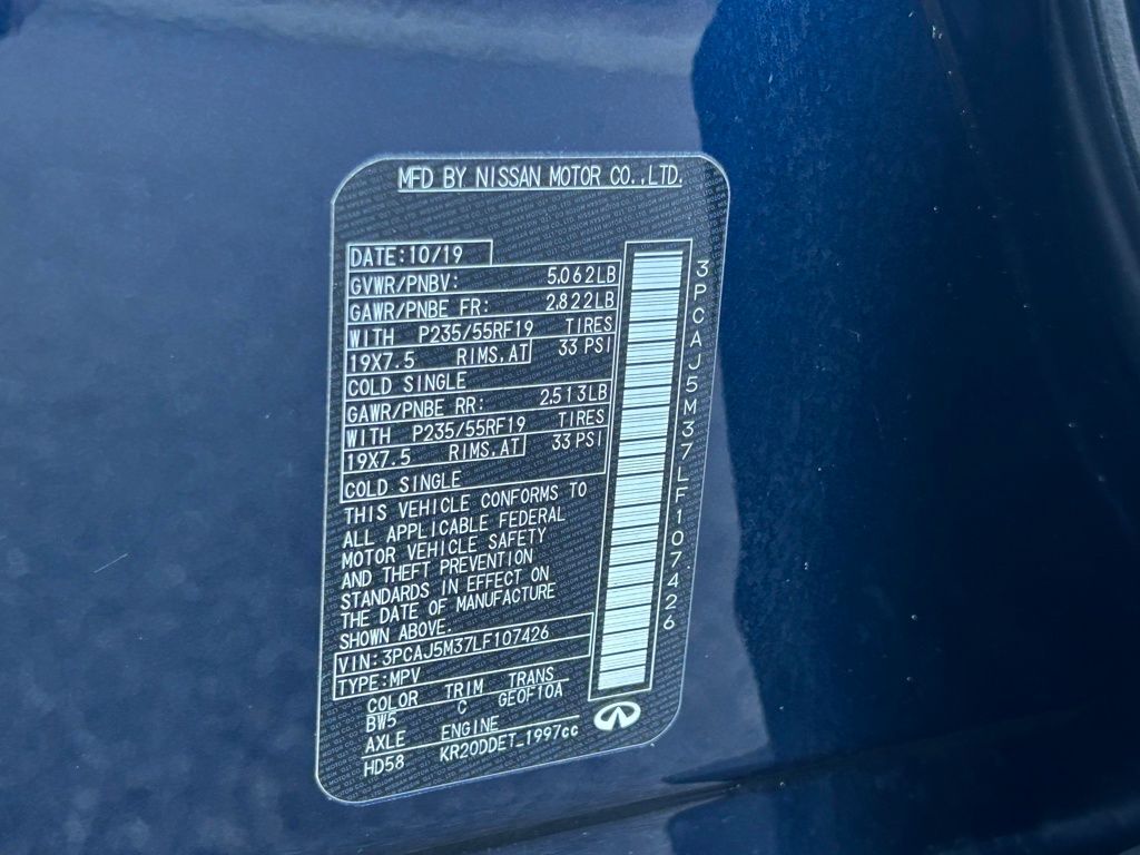 2020 INFINITI QX50 LUXE Lakeland FL