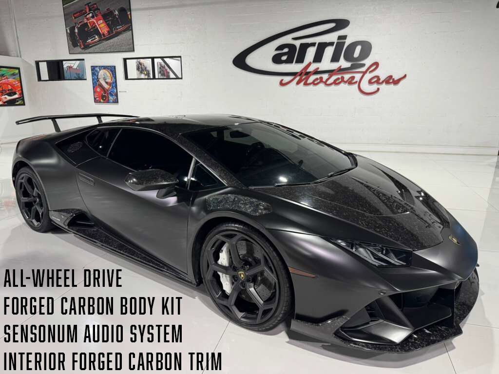 2020 Lamborghini Huracan EVO ALL-WHEEL DRIVE! forged carbon body kit, Sensonum audio system, interior forged carbon AND MORE!! Fort Lauderdale FL 2020 Lamborghini Huracan EVO ALL-WHEEL DRIVE! forged carbon body kit, Sensonum audio system, interior forged carbon AND MORE!! Fort Lauderdale FL