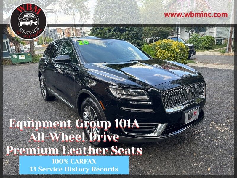 2020 Lincoln Nautilus Standard AWD w/ Equipment Group 101A 2020 Lincoln Nautilus Standard AWD w/ Equipment Group 101A