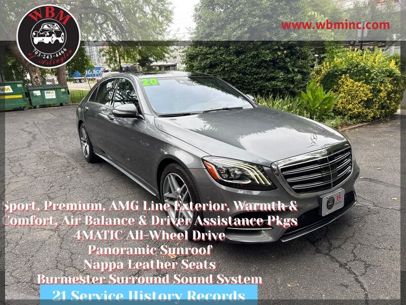 2020 Mercedes-Benz S 560 S 560 4MATIC Sedan AWD 2020 Mercedes-Benz S 560 S 560 4MATIC Sedan AWD