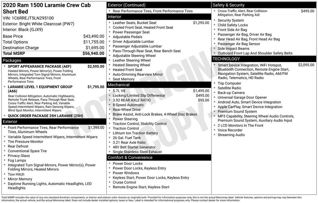 2020 Ram 1500 Laramie Lakeland FL