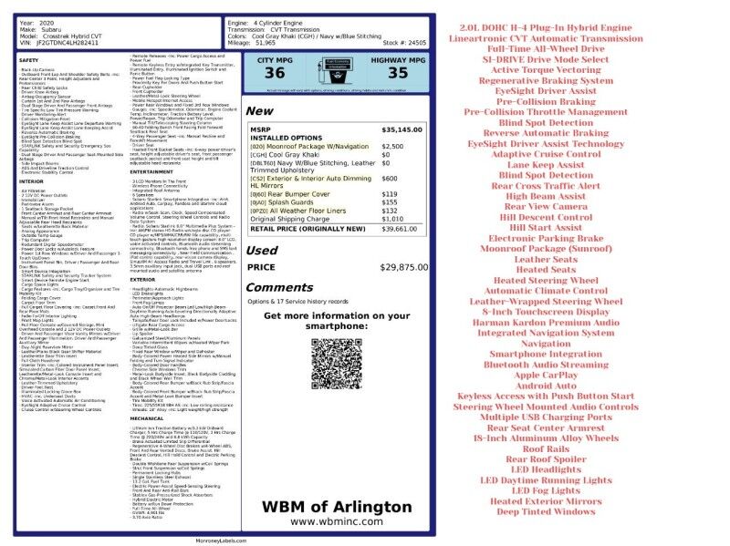 2020 Subaru Crosstrek Hybrid AWD