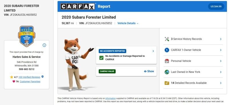 2020 Subaru Forester Limited - 1 OWNER - LOADED Webster MA 2020 Subaru Forester Limited - 1 OWNER - LOADED Webster MA