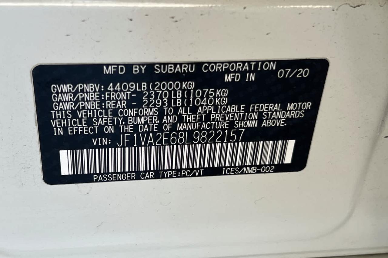 2020 Subaru WRX STI Roseville CA