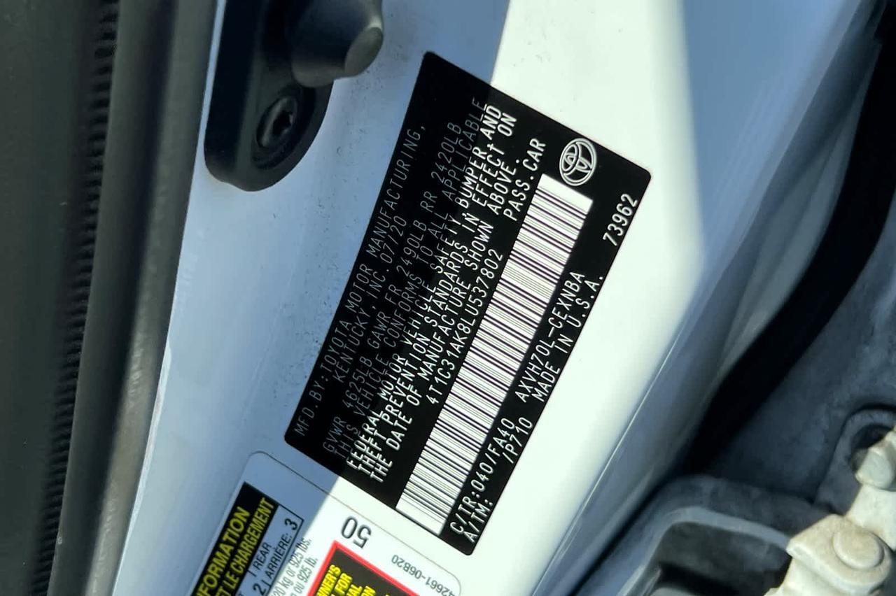 2020 Toyota Camry Hybrid LE Roseville CA